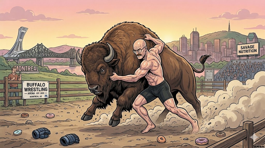 Brock buffalo fight