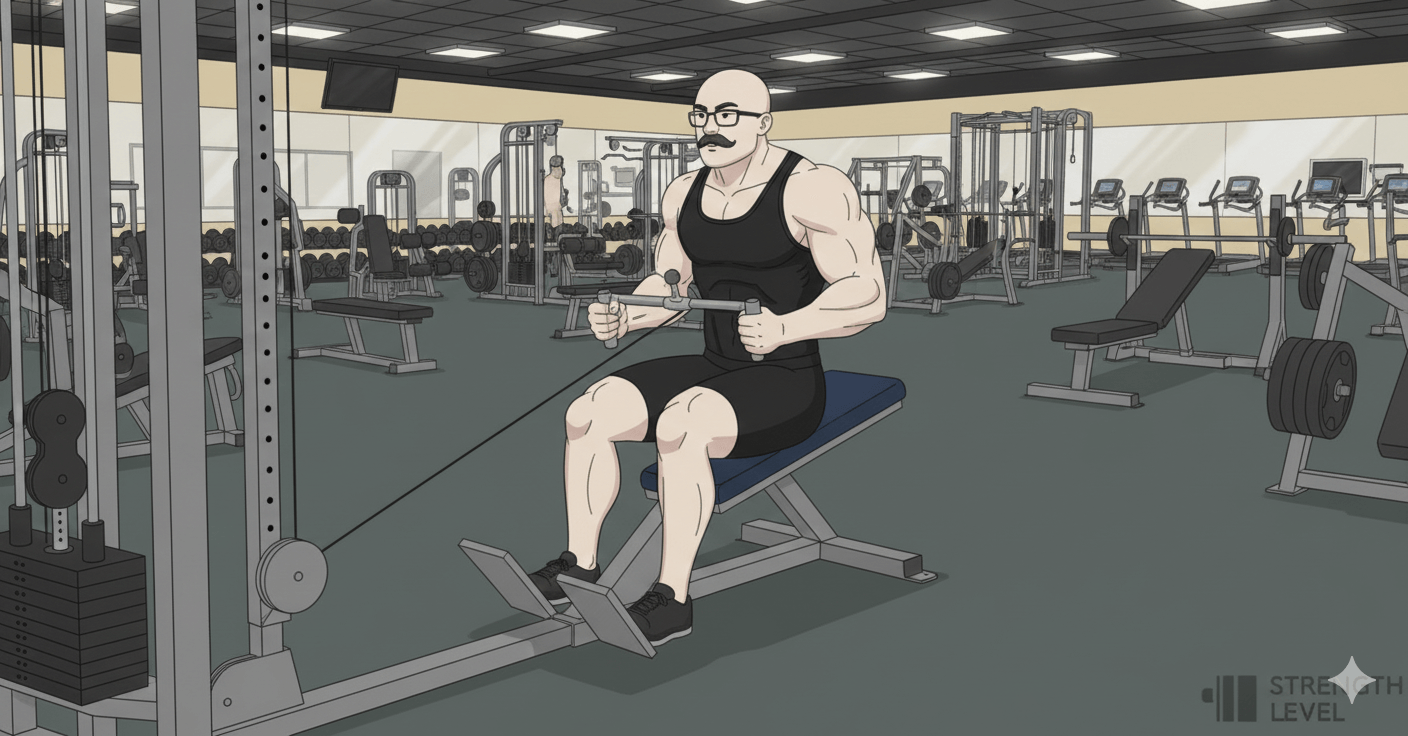 Brock close grip rows