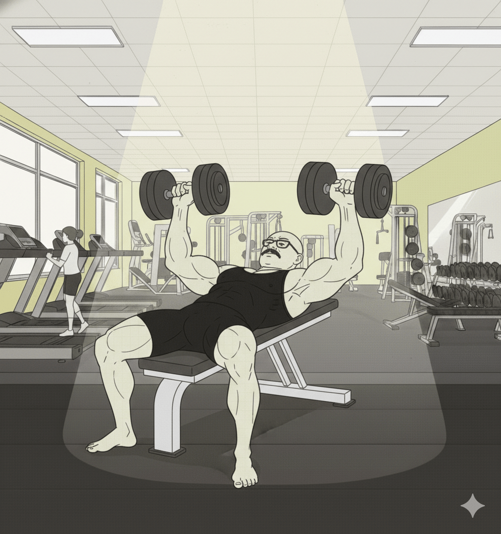 Brock db bench press