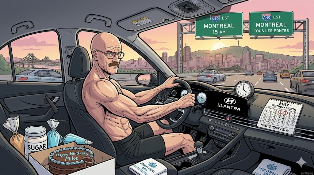 Brock driving