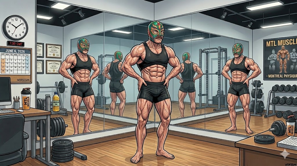 Brock posing