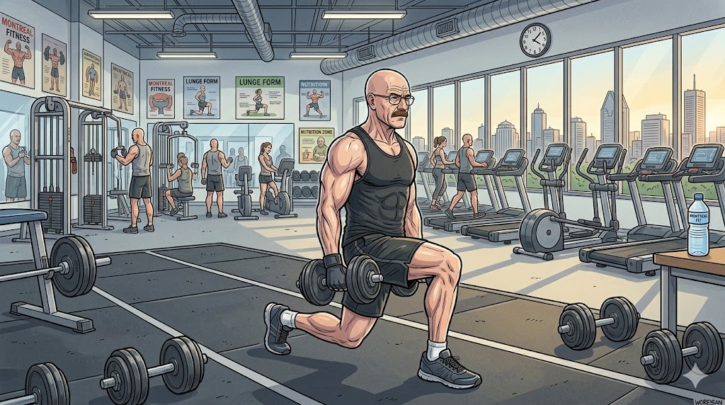 Brock walking lunges